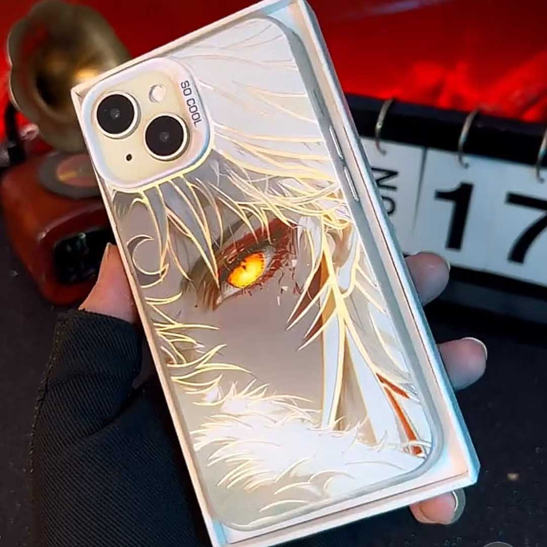 Inuyasha Cool White Hair Golden Eyes Anime Clear Phone Case