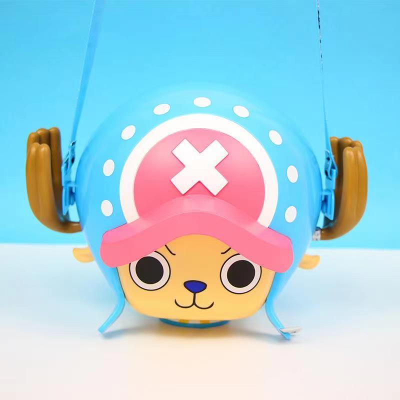 One Piece Tony Tony Chopper Crossbody Bag, Cute 3D Shaped Anime Shoulder Purse, Cartoon Chopper Head Cross Body Backpack, Portable Storage Bag, Anime Collectible Gift for One Piece Fans