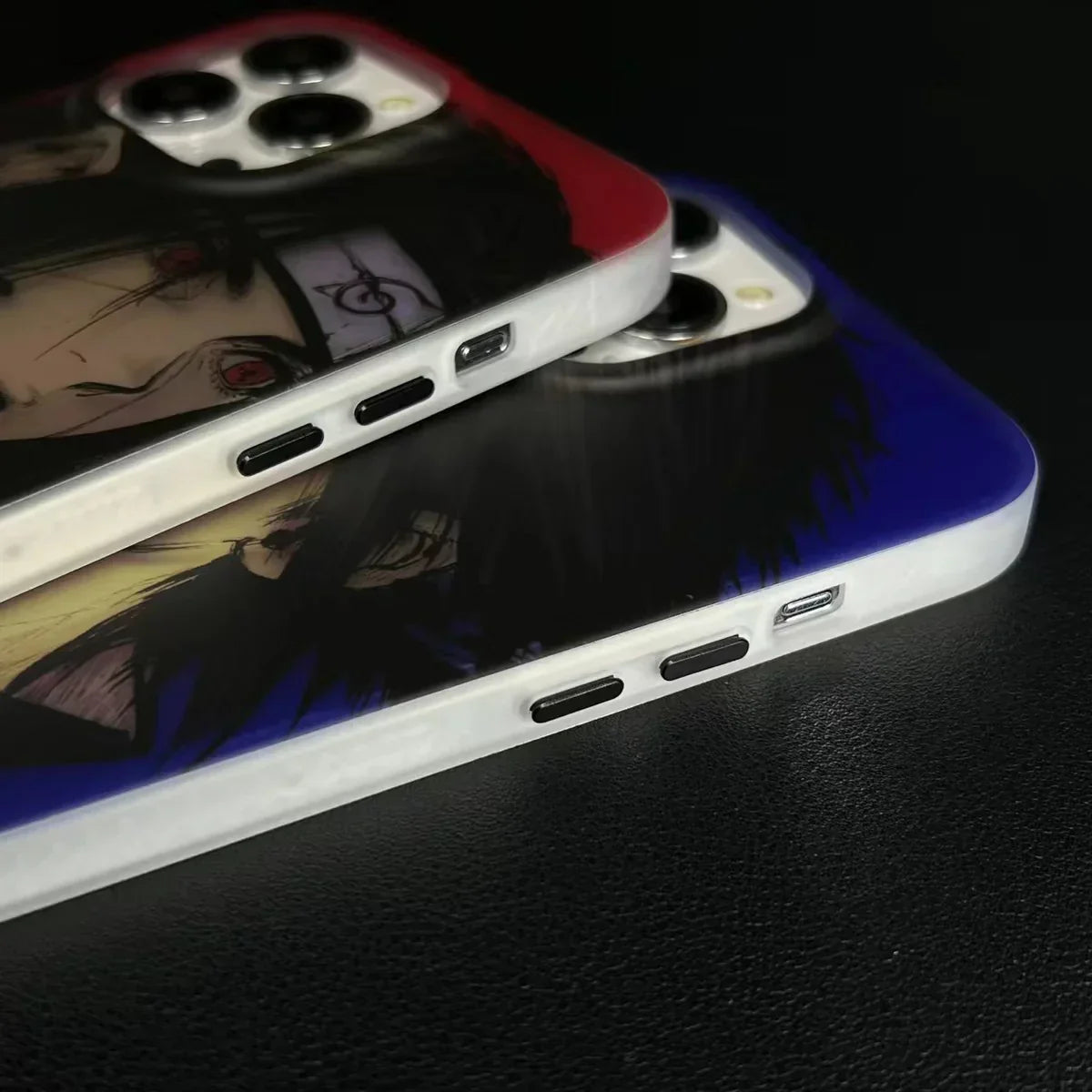 Naruto Anime Phone Case, Uchiha Itachi Uchiha Sasuke Print Protective Phone Cover, Shockproof Slim Soft TPU Case, Anime Character Phone Shell for iPhone, Anime Fan Gift