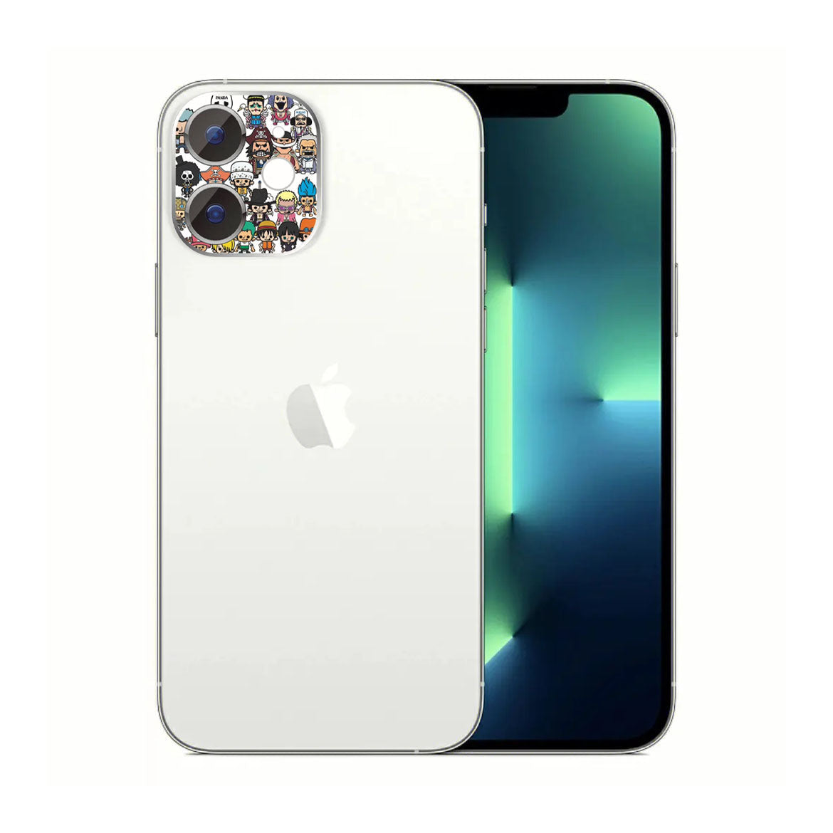 One Piece Anime Camera Lens Protector for iPhone, Luffy Zoro Chopper Straw Hat Crew Cartoon Decorative Camera Lens Sticker, HD Clear Scratch Resistant Anti-Fingerprint Camera Lens Cover, One Piece Anime Fan Merch Gift
