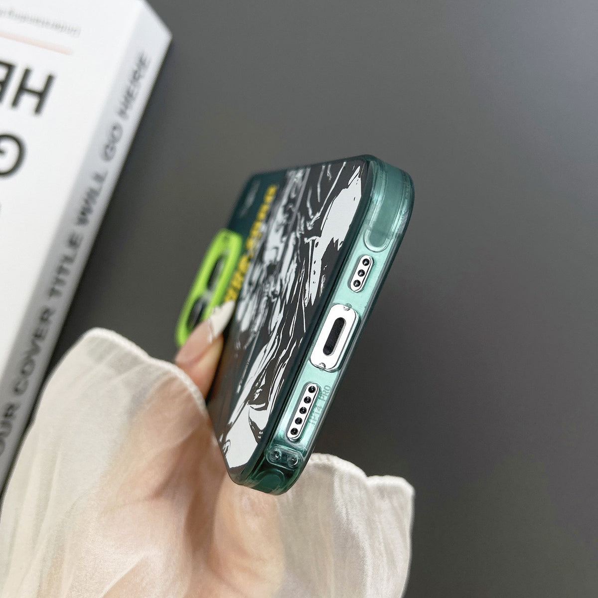 One Piece Anime Phone Case, Luffy Zoro Manga Print Shockproof Protective Cover, Colorful Camera Frame Phone Shell, One Piece Merch Phone Case for iPhone