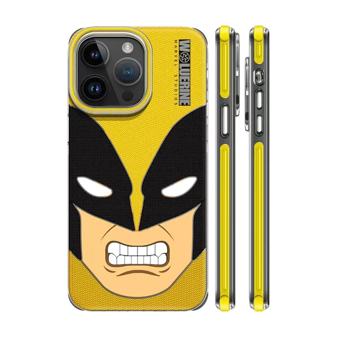 Marvel Deadpool & Wolverine Phone Case for iPhone, Marvel Anime Character Protective Cover, MagSafe Compatible Shockproof Phone Shell, Cool Deadpool Wolverine Design, Collectible Phone Case Gift for Marvel Fans