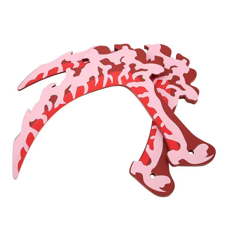Demon Slayer Gyutaro Cosplay Weapon Prop, Gyutaro Blood Sickle Replica, Anime Demon Slayer Cosplay Scythe for Halloween Costume, Comic Con Cosplay Accessory