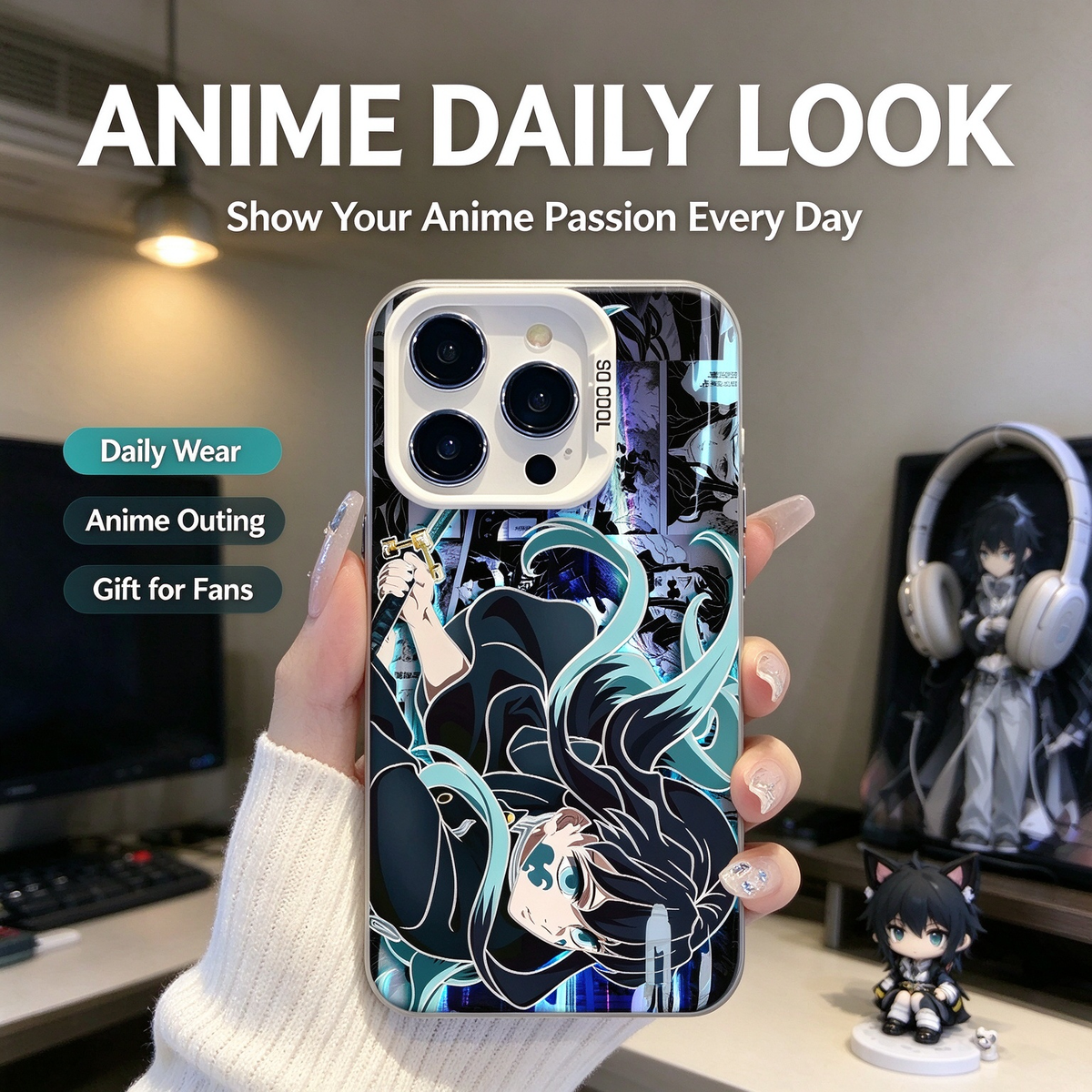 Demon Slayer Muichiro Tokito Anime iPhone Case