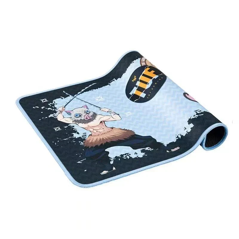Demon Slayer Anime Mouse Pad, Nezuko & Inosuke Gaming Mousepad, Non-Slip Rubber Base Waterproof Desk Mat, Smooth Surface Mouse Mat for Laptop Computer Office Game, Demon Slayer Fan Merch Gift