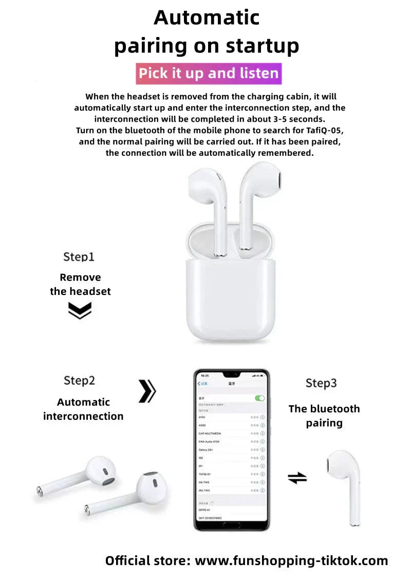 Demon Slayer Wireless Bluetooth Earbuds, Tanjiro Nezuko Zenitsu Giyuu Anime Print TWS Earphones, Touch Control Stereo Sound Headset, Portable Earbuds Case, Anime Fan Gift