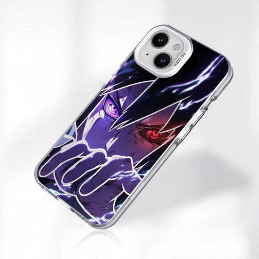 Naruto Uchiha Sasuke Phone Case Anime Protective Cover Shockproof Soft TPU Shell Cool Manga Character Print Case For IPhone Multiple Models
