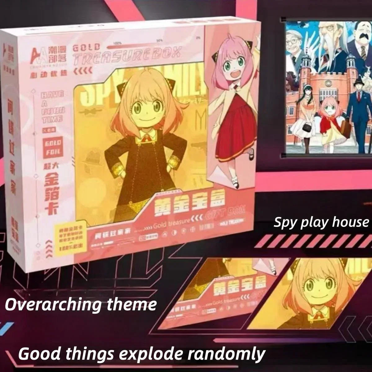 Naruto One Piece Spy x Family Blind Box, Assorted Anime Collectibles Surprise Box, Anime Merch Bundle Set, Birthday Holiday Surprise Present for Anime Fans Teens