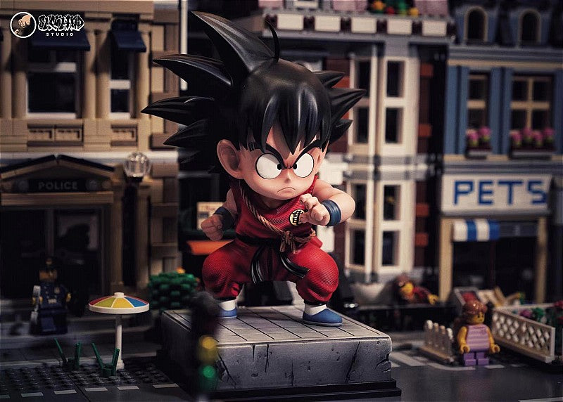 Dragon Ball Kid Goku Figure, Childhood Little Goku Action Statue, Anime Character Collectible Figurine with Base, Desktop Decoration Model Toy, Gift for Dragon Ball Z Anime Fans