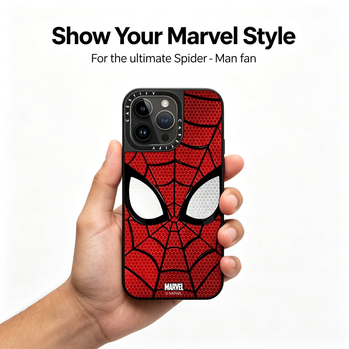 Marvel Spider‑Man iPhone Phone Case, Mask & Suit 2 Styles Available, Raised Camera Bezel Shockproof Protective Cover, Precision Cutout Phone Shell For Marvel Fans