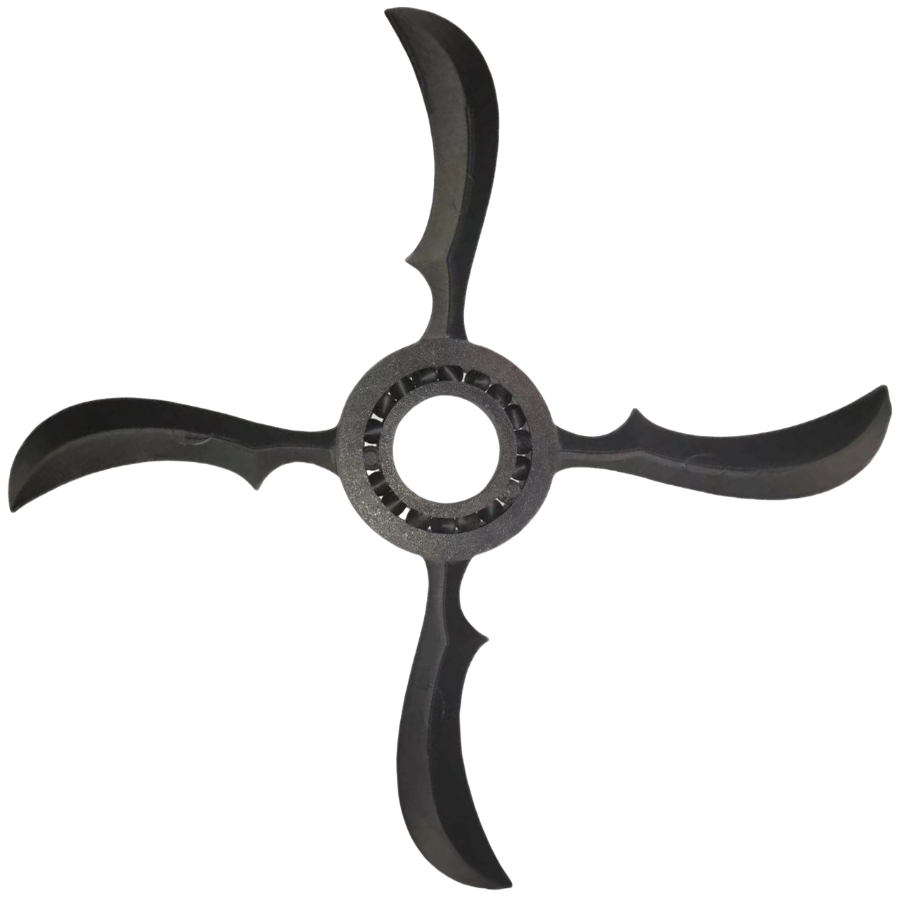 Naruto Anime Rotatable Shuriken Prop, Luminous Glow In The Dark Four Blades Ninja Shuriken, Hand Spinning Cosplay Weapon Replica, Anime Collection Display Toy for Naruto Fans