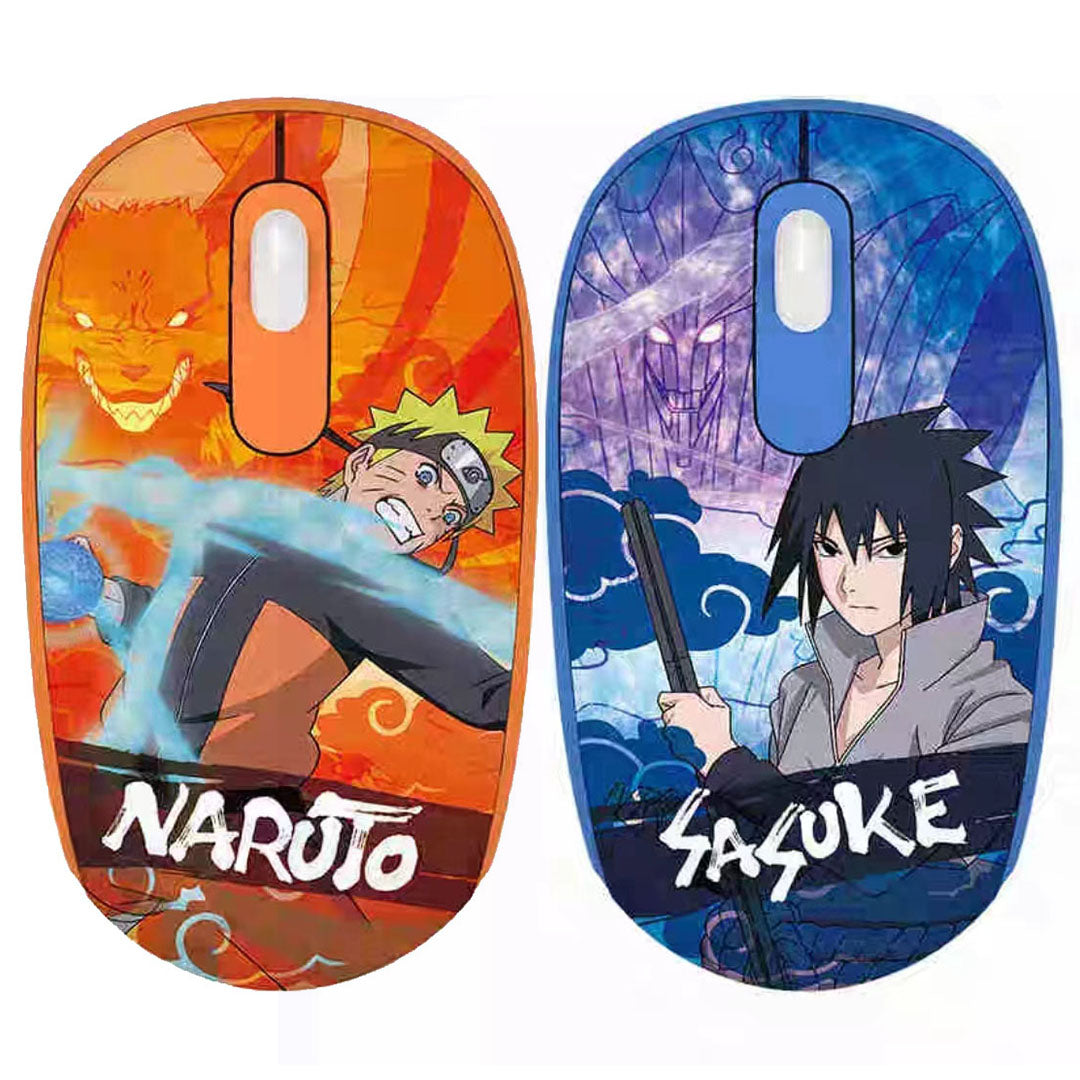 Naruto Anime Wired USB Gaming Mouse, Uzumaki Naruto Uchiha Sasuke Hatake Kakashi HD Printed Optical Mouse, Ergonomic Lightweight Computer Mice for PC Laptop Desktop, Anime Fan Gaming Accessory Birthday Gift