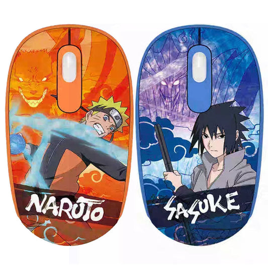 Naruto Anime Wired USB Gaming Mouse, Uzumaki Naruto Uchiha Sasuke Hatake Kakashi HD Printed Optical Mouse, Ergonomic Lightweight Computer Mice for PC Laptop Desktop, Anime Fan Gaming Accessory Birthday Gift