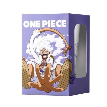 One Piece Nika Luffy Cold Sensitive Color Changing Aluminum Cup 470ml Food‑Grade Thermochromic Anime Drinking Cup For Cold Beverages Coffee Iced Drinks
