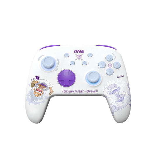 One Piece Luffy Gear 5 Wireless Controller for Nintendo Switch, Straw Hat Crew Anime Bluetooth Gamepad, RGB Light, Dual Vibration & Motion Sensing, Gaming Controller Gift for One Piece Fans