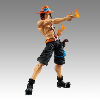 One Piece Anime Action Figure, Luffy Zoro Ace Movable Joints Collectible Figurine, Multiple Replaceable Parts, PVC Articulated Model Toy, Desktop Display Gift for One Piece Fans