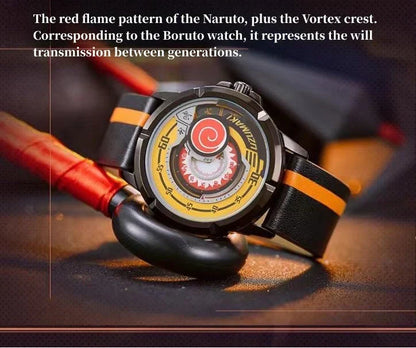Boruto Naruto Next Generations Anime Wrist Watch, Uzumaki Boruto Sasuke Sarada Sharingan Analog Quartz Watch, Silicone Strap Anime Cosplay Watch, Collectible Gift for Naruto Anime Fans