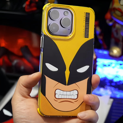 Marvel Deadpool & Wolverine Phone Case for iPhone, Marvel Anime Character Protective Cover, MagSafe Compatible Shockproof Phone Shell, Cool Deadpool Wolverine Design, Collectible Phone Case Gift for Marvel Fans