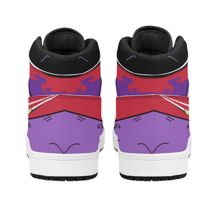 Demon Slayer Kokushibo Anime High Top Sneakers, Upper Moon One Kokushibo Printed Casual Shoes, Anime Cosplay Streetwear Footwear, Demon Slayer Merch Sneakers Gift for Anime Fans