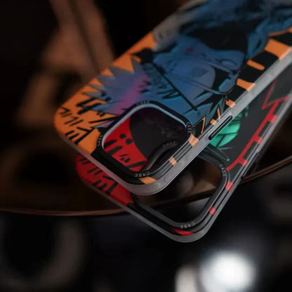 Naruto Luminous Anime Phone Case for iPhone, Itachi Kakashi Manga Print Soft TPU Shockproof Protective Cover, Glow In The Dark Anime Phone Shell, Naruto Fan Gift