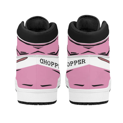 One Piece Tony Tony Chopper Anime High Top Sneakers, Custom Printed Chopper Character Fashion Casual Shoes, One Piece Anime Streetwear Footwear, Anime Sneaker Gift for One Piece Fans