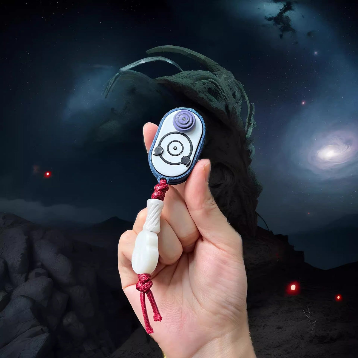 Naruto Akatsuki Magnetic EDC Fidget Slider, Anime Crow Pattern Push Card Fidget Toy, Pocket Stress Relief Clicker Toy, Collectible Gift for Naruto Fans