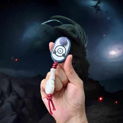 Naruto Akatsuki Magnetic EDC Fidget Slider, Anime Crow Pattern Push Card Fidget Toy, Pocket Stress Relief Clicker Toy, Collectible Gift for Naruto Fans