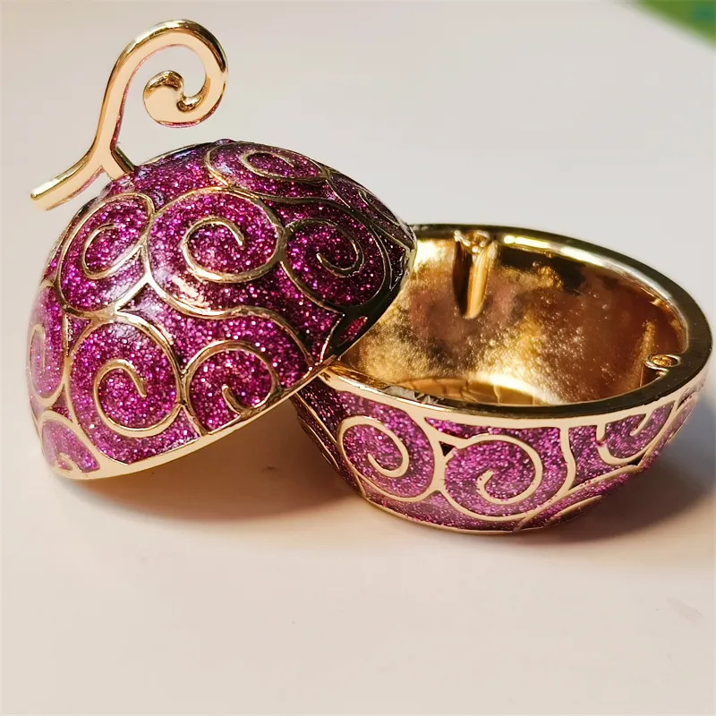 One Piece Devil Fruit Jewelry Box, Gomu Gomu no Mi Trinket Storage Box, Enamel Metal Ring Earrings Holder, Anime Collectible Decorative Gift Box for One Piece Fans