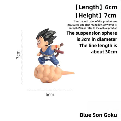 Dragon Ball Floating Kid Goku Aquarium Figure Fish Tank Decor