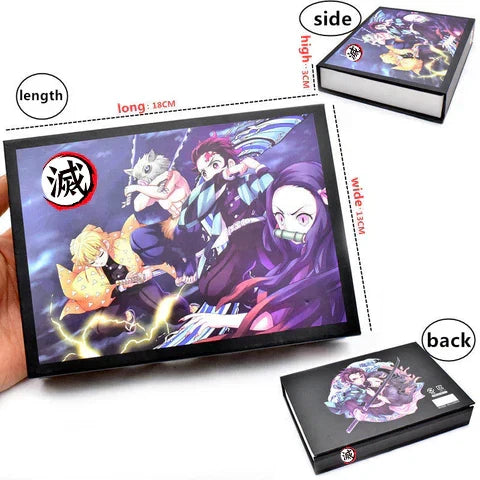 Demon Slayer Mini Katana Sword Model Set, Anime Nichirin Blade Replica Keychain Collection, Metal Sword Prop with Display Gift Box, Kimetsu No Yaiba Mini Weapon Ornament, Collectible Gift for Demon Slayer Fans