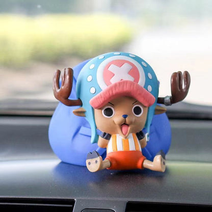 One Piece Tony Tony Chopper Figurine Piggy Bank, Anime Chopper Sitting Statue Coin Saving Pot, Cute Desktop Car Decor Ornament, One Piece Collectible Figure, Gift for One Piece Anime Fans