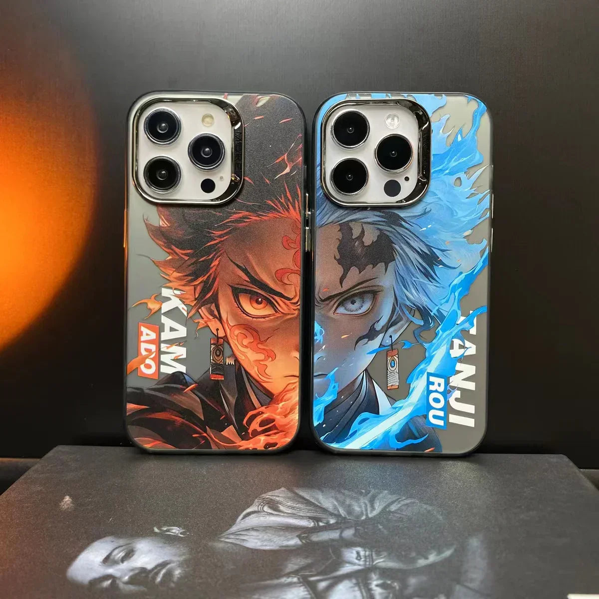 Demon Slayer Tanjiro Phone Case, HD Printed Shockproof Soft Bumper Protective Anime Phone Cover, Cool Kamado Tanjiro Anime Case for iPhone, Anime Fan Gift