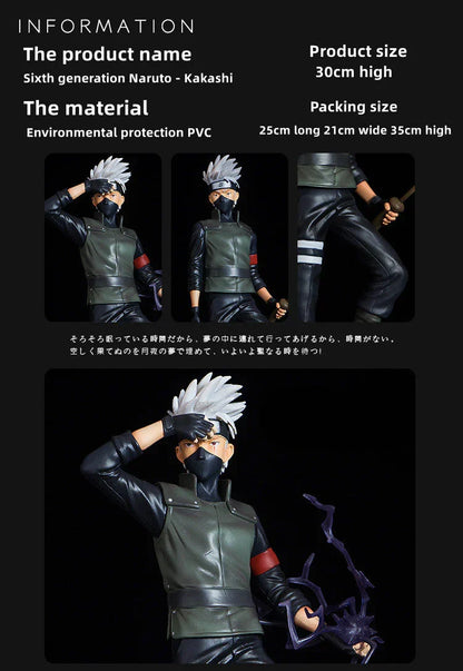 Naruto Hokage Series GK Figurine, All Generations Hokage Anime Statue, Hashirama Tobirama Minato Tsunade Naruto Kakashi Collectible Figure, High Detailed Resin Model, Desktop Display Ornament Gift for Naruto Fans