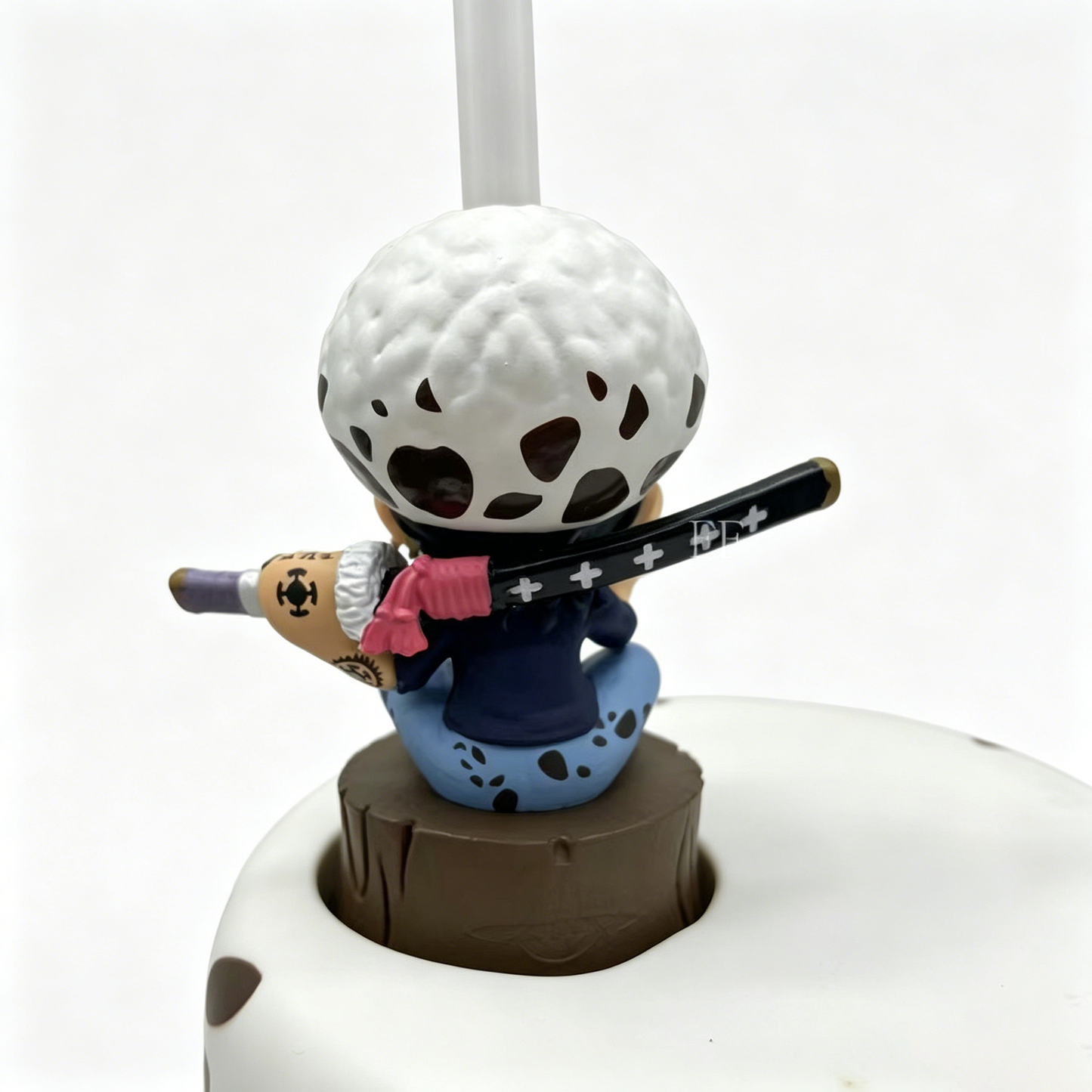 One Piece Monkey D. Luffy Tony Tony Chopper Trafalgar Law Barrel Shaped Straw Cup, Collectible Figure Lid Drinking Mug With Straw For Fans Collection