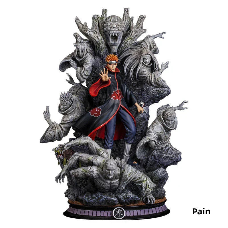 Naruto Akatsuki GK Figure, Anime Akatsuki Members Resin Statue, Itachi Pain Deidara Sasori Zetsu Kakuzu Collectible Figurine, Desktop Ornament, Naruto Fan Merch Gift