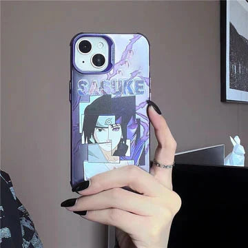 Naruto Anime Phone Case, Naruto and Sasuke Retro Comic Art Print Shockproof Soft TPU Phone Cover For iPhone, Cool Anime Character Phone Shell, Anime Fan Gift