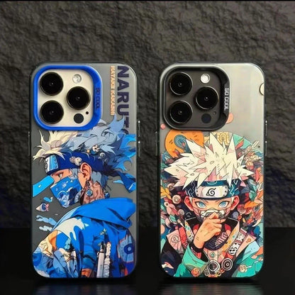 Naruto Anime Phone Case, Colorful Sakura Naruto Character Print Shockproof Protective Phone Cover, Cute Anime Cartoon Case for iPhone, Slim Anti-Scratch Bumper Case Anime Fans Gift