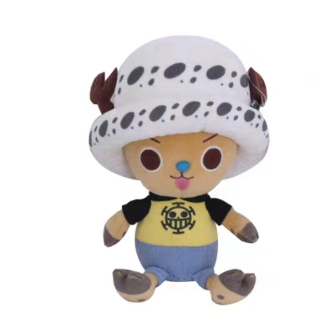 One Piece Assorted Anime Plush Dolls, Luffy Ace Law Chopper Stuffed Figure, Thousand Sunny Going Merry Pirate Ship Plush Toy, Cute One Piece Character Soft Plushies, Anime Collectible Gifts for Kids & Fans