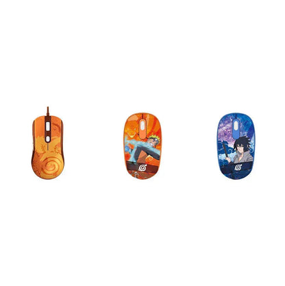 Naruto Anime Wired USB Gaming Mouse, Uzumaki Naruto Uchiha Sasuke Hatake Kakashi HD Printed Optical Mouse, Ergonomic Lightweight Computer Mice for PC Laptop Desktop, Anime Fan Gaming Accessory Birthday Gift