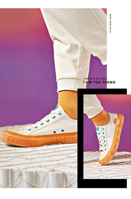 One Piece Nami Low Top Canvas Sneakers, Anime Nami Cream Orange Casual Shoes, Men Women Cosplay Streetwear Trainers, One Piece Fan Collectible Footwear Gift