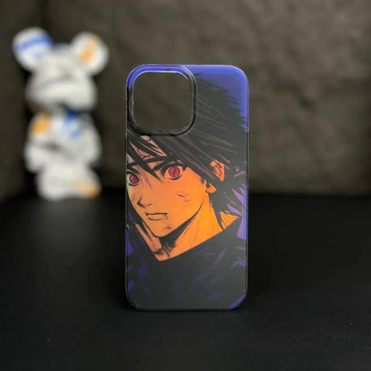 Naruto Anime Phone Case, Uchiha Itachi Uchiha Sasuke Print Protective Phone Cover, Shockproof Slim Soft TPU Case, Anime Character Phone Shell for iPhone, Anime Fan Gift