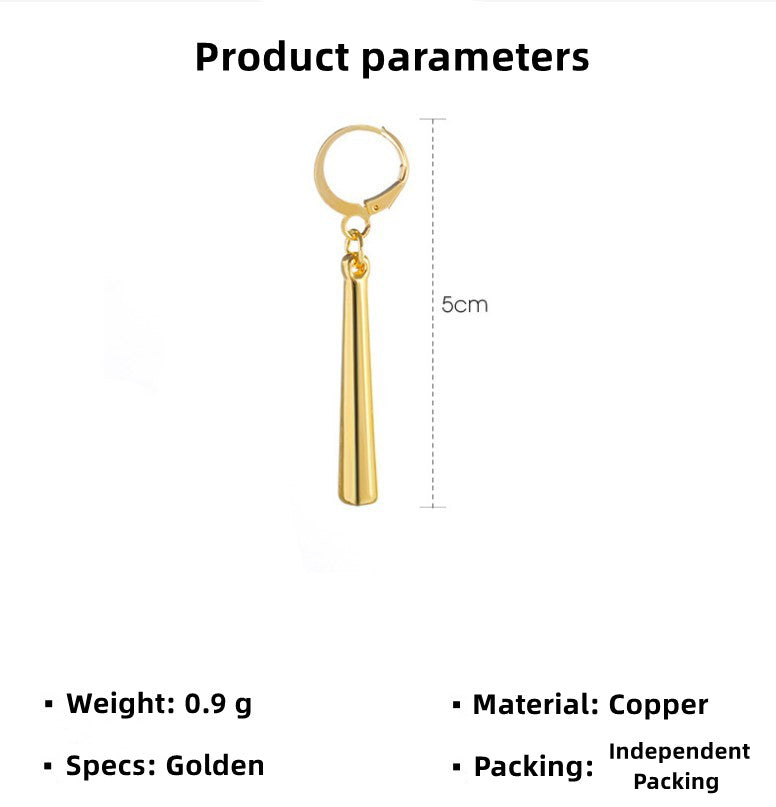 One Piece Anime Cosplay Earrings, Roronoa Zoro Trafalgar Law Gold Dangle Drop Hoop Earrings, Metal Costume Jewelry, Anime Cosplay Accessories Gift for One Piece Fans