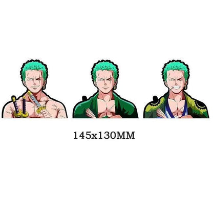 One Piece 3D Motion Stickers, Lenticular Anime Character Decals, Luffy Zoro Nami Changing Image Sticker, Waterproof Peekers Sticker for Car Laptop Water Bottle, One Piece Fans Collectible Decor