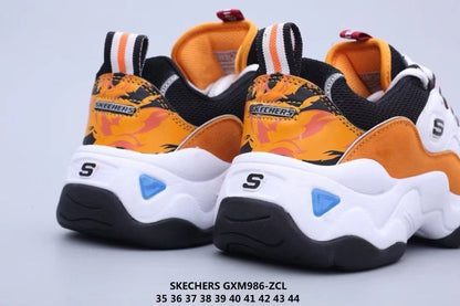 One Piece Portgas D Ace Cosplay Chunky Sneakers, Anime Ace White Orange Black Color Block Dad Shoes, Men Women Thick Platform Casual Walking Trainers, One Piece Anime Fan Collectible Footwear