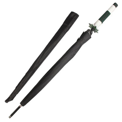 Demon Slayer Nichirin Sword Umbrella, Anime Katana Shaped Long Handle Umbrella, Tanjiro Zenitsu Giyuu Rengoku Samurai Sword Umbrella, Cosplay Prop Rain Sun Umbrella, Anime Collectible Gift for Fans