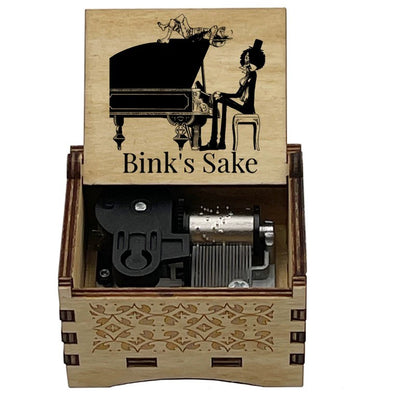 One Piece Monkey D Luffy Roronoa Zoro Nami Sanji Wooden Hand Crank Music Box, Bink's Sake Melody Collectible Decor Music Box Gift for Anime Fans