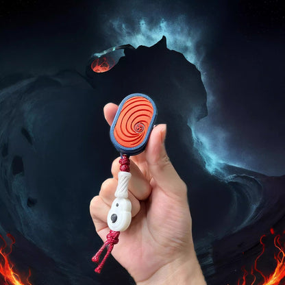 Naruto Akatsuki Magnetic EDC Fidget Slider, Anime Crow Pattern Push Card Fidget Toy, Pocket Stress Relief Clicker Toy, Collectible Gift for Naruto Fans
