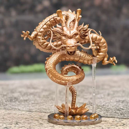 Dragon Ball Z MEGA WCF Shenron Figurine, Limited Edition Shenlong Anime Statue with 7 Dragon Balls, High Detailed PVC Collectible Figure, Desktop Display Ornament, Gift for Dragon Ball Fans