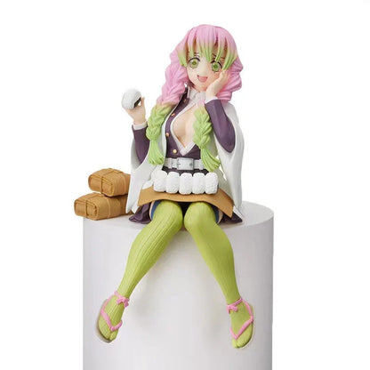 Demon Slayer Noodle Stopper Sitting Figure, Anime PVC Statue Figurine, Tanjiro Nezuko Zenitsu Inosuke Giyuu Shinobu Mitsuri Hashira Collectible Model, Desktop Ornament Anime Fan Gift