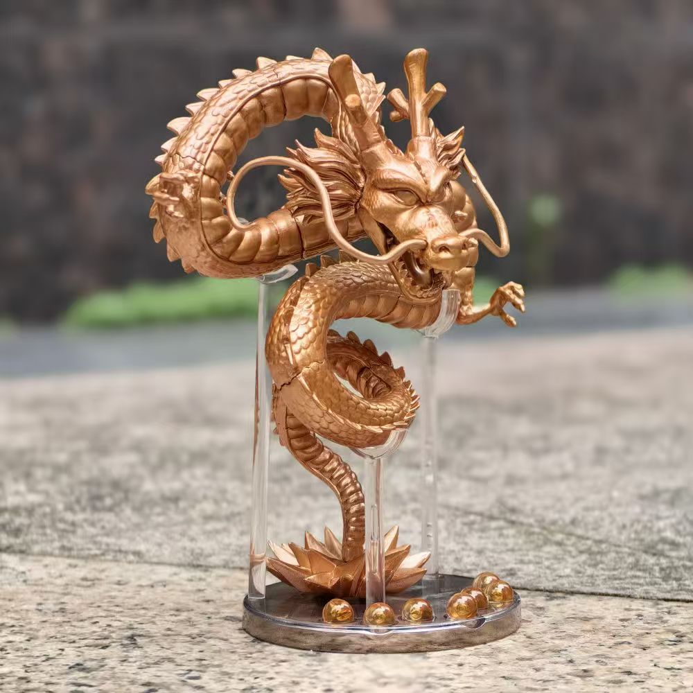 Dragon Ball Z MEGA WCF Shenron Figurine, Limited Edition Shenlong Anime Statue with 7 Dragon Balls, High Detailed PVC Collectible Figure, Desktop Display Ornament, Gift for Dragon Ball Fans